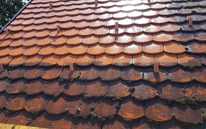 Démoussage et nettoyage  de toiture à Fresnes 94